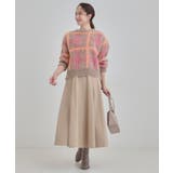 【S-LL】女性らしさ漂う ふわふわチェック柄ニット | Cutie Blonde | 詳細画像11 