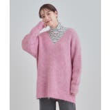 ふわふわタッチ Vネックニットチュニック | Cutie Blonde | 詳細画像9 