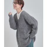 グレー(012) | ふわふわタッチ Vネックニットチュニック | Cutie Blonde