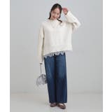 【S-LL】インせず着られる 裾レースラメニット | Cutie Blonde | 詳細画像3