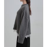 【S-LL】インせず着られる 裾レースラメニット | Cutie Blonde | 詳細画像14