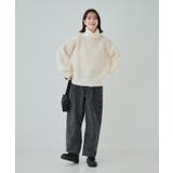 【S-LL】さりげないラメ感 配色ジャカード タートルネックニット | Cutie Blonde | 詳細画像3 