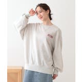 オーバーサイズで抜け感をプラス バックプリントスウェット | Cutie Blonde | 詳細画像1 