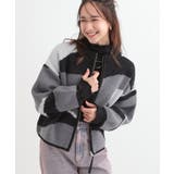 ブラック(519) | 選べる3柄 ダブルZIPカーディガン | Cutie Blonde