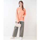 【S-LL/2枚セット】シアー感も楽しめる 光沢カノコ編み配色ニット+ロンT | Cutie Blonde | 詳細画像11 