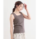 【S-LL】2WAYネック リブタンクトップ | Cutie Blonde | 詳細画像9