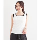 【S-LL】2WAYネック リブタンクトップ | Cutie Blonde | 詳細画像15