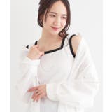 ホワイト(501) | 【S-LL】2WAYネック リブタンクトップ | Cutie Blonde