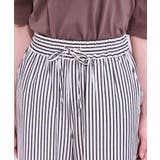 【セットアップ可能/ひんやり/吸水速乾】サッカーストライプイージーパンツ | Cutie Blonde | 詳細画像16