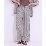 ネイビー(394) | 【セットアップ可能/ひんやり/吸水速乾】サッカーストライプイージーパンツ | Cutie Blonde