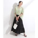 程よいシアー感 ポケットドルマン5分袖シャツ | Cutie Blonde | 詳細画像23