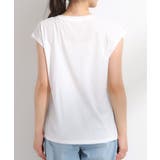 【2点セット/S-LL】メッシュリボン2WAYニット×フレンチスリーブTシャツ | Cutie Blonde | 詳細画像33