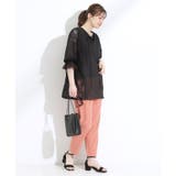 【着丈選べる】一枚でこなれ見え サイドレースブラウス | Cutie Blonde | 詳細画像3