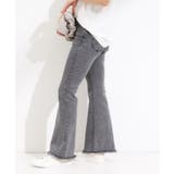 【ひんやり/S-LL】ストレッチフレアデニム | Cutie Blonde | 詳細画像2