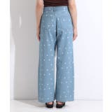 【S-LL】周りと差がつく デイジー柄デニムワイドパンツ | Cutie Blonde | 詳細画像11