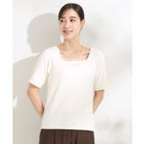 【S-LL/ひんやり/前後2WAY】シンプルだから使いやすい テレコTシャツ | Cutie Blonde | 詳細画像1