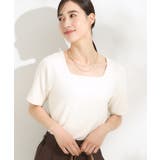 オフホワイト(003) | 【S-LL/ひんやり/前後2WAY】シンプルだから使いやすい テレコTシャツ | Cutie Blonde