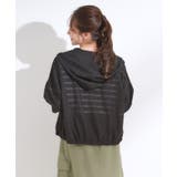 【UV/水陸両用】手の甲まで隠れる レースボーダー ラッシュガードパーカ | Cutie Blonde | 詳細画像2