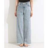 【S-LL/裏ひんやり/ストレッチ】ワイドストレートデニムパンツ | Cutie Blonde | 詳細画像9