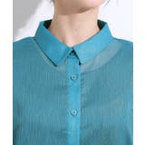 大人のシアー感 ラメが華やかな楊柳ポンチョシャツ | Cutie Blonde | 詳細画像20