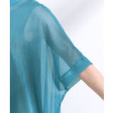 大人のシアー感 ラメが華やかな楊柳ポンチョシャツ | Cutie Blonde | 詳細画像21