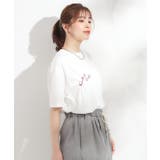 【ひんやり】大人のカジュアルスタイルに レタリング刺繍Tシャツ | Cutie Blonde | 詳細画像2