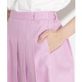 【130cmサイズあり】カラーポリプリーツスカート | PINK-latte | 詳細画像4 