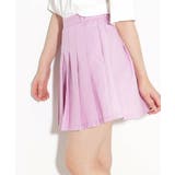 【130cmサイズあり】カラーポリプリーツスカート | PINK-latte | 詳細画像25 