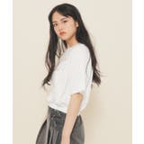【130cmあり】バルーンデニムロゴTシャツ | PINK-latte | 詳細画像2