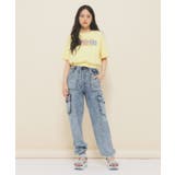 【130cmあり】バルーンデニムロゴTシャツ | PINK-latte | 詳細画像24