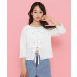 【ニコラ10月号掲載/セットアイテム/2WAY】リボンプルオーバー | PINK-latte | 詳細画像3
