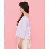 【ニコラ10月号掲載/セットアイテム/2WAY】リボンプルオーバー | PINK-latte | 詳細画像15