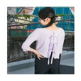 【ニコラ10月号掲載/セットアイテム/2WAY】リボンプルオーバー | PINK-latte | 詳細画像1
