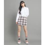 【130cmあり/インナー付き】チェックミニスカート | PINK-latte | 詳細画像7