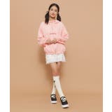 【130cmあり/インナー付き】ティアードフリルミニスカート | PINK-latte | 詳細画像10