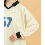 衿付きユニフォームロングTシャツ | PINK-latte | 詳細画像5