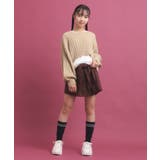 【セットアイテム】ベーシック レイヤー見せショート丈ニット | PINK-latte | 詳細画像11