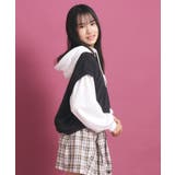 フェイクレイヤードパーカ | PINK-latte | 詳細画像7