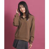 バッククマプリントのスキッパーパーカ | PINK-latte | 詳細画像15