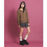 バッククマプリントのスキッパーパーカ | PINK-latte | 詳細画像17