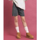 チャコールグレー(014) | 【セットアップあり】リブニットショートパンツ | PINK-latte