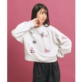 落書き風プリント短丈プルオーバー | PINK-latte | 詳細画像7