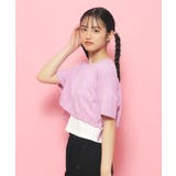 【2点SET】裾リボンガーリーTシャツセット | PINK-latte | 詳細画像9