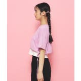 【2点SET】裾リボンガーリーTシャツセット | PINK-latte | 詳細画像14