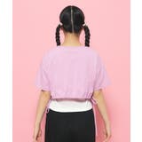 【2点SET】裾リボンガーリーTシャツセット | PINK-latte | 詳細画像15