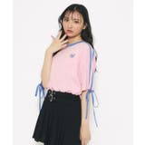 【スクールコーデ】袖ラインリボンTシャツ | PINK-latte | 詳細画像9