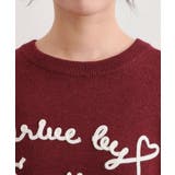 コード風ステッチニットプルオーバー | PINK-latte | 詳細画像4 