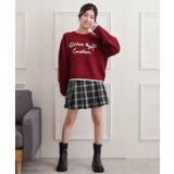 コード風ステッチニットプルオーバー | PINK-latte | 詳細画像16 