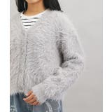 ウォッシャブルロゴシャギーニットカーディガン | PINK-latte | 詳細画像5