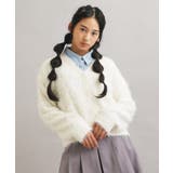 ウォッシャブルロゴシャギーニットカーディガン | PINK-latte | 詳細画像8